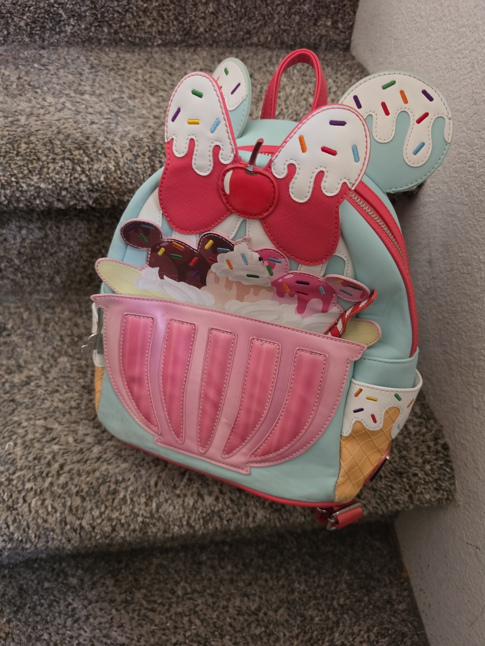 Loungefly Disney Minnie Mouse Sweet Treats Banana Split mini backpack